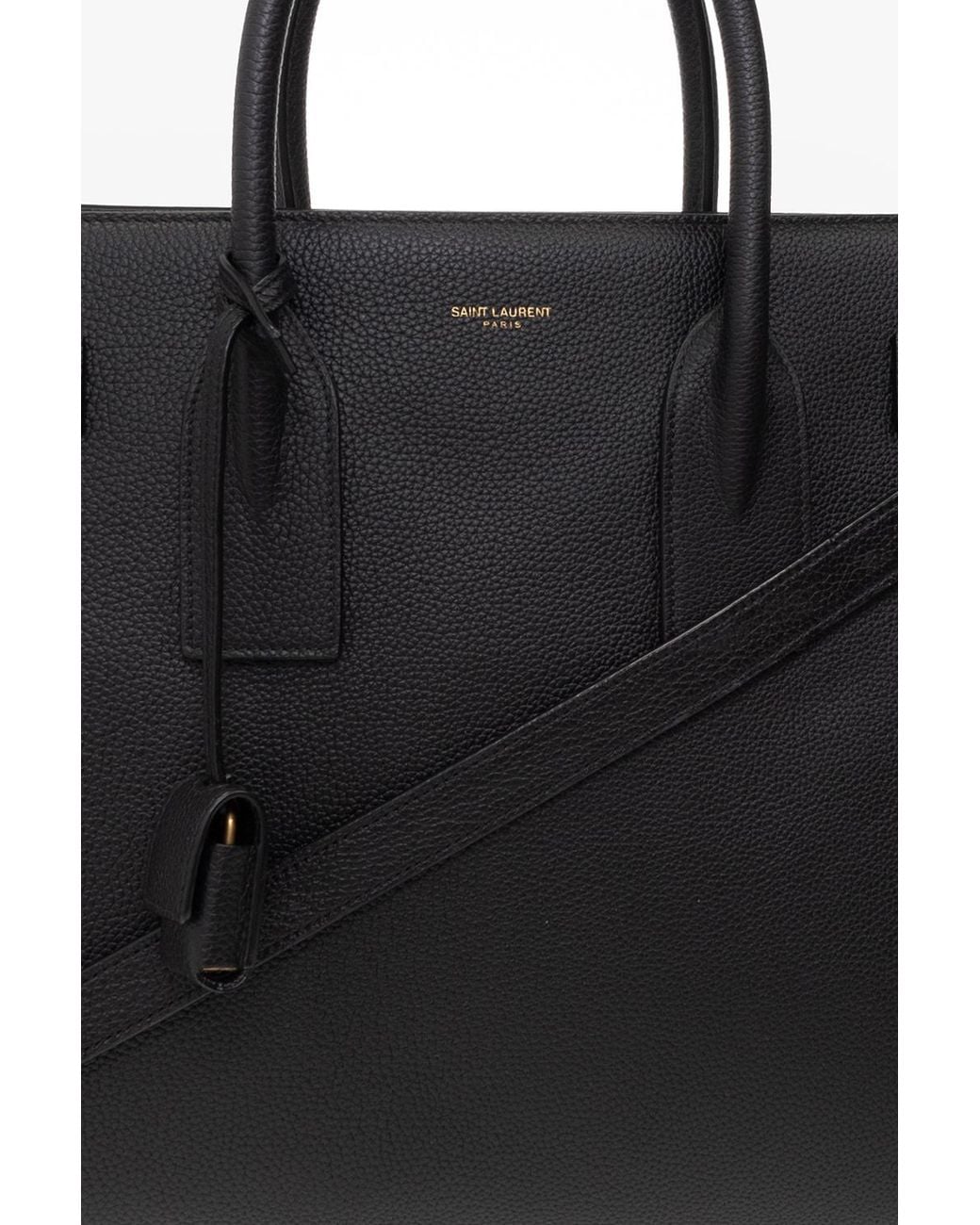 Saint Laurent Black Sac De Jour Supple Medium