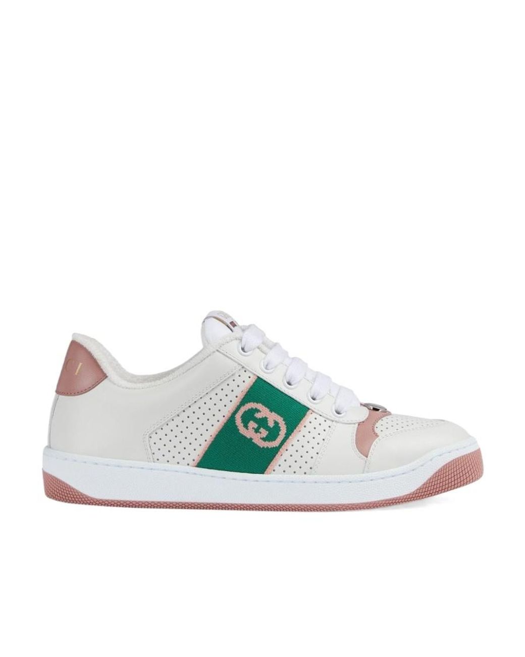 Gucci Green Screener Low-Top Sneakers