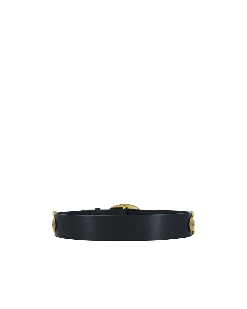 Isabel Marant White Dara Studded Buckle Belt