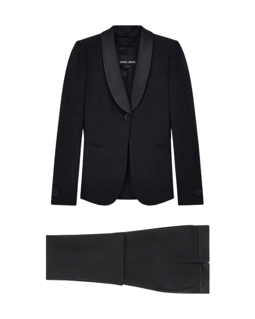 Giorgio Armani Blue Single-Breasted Tuxedo Suit