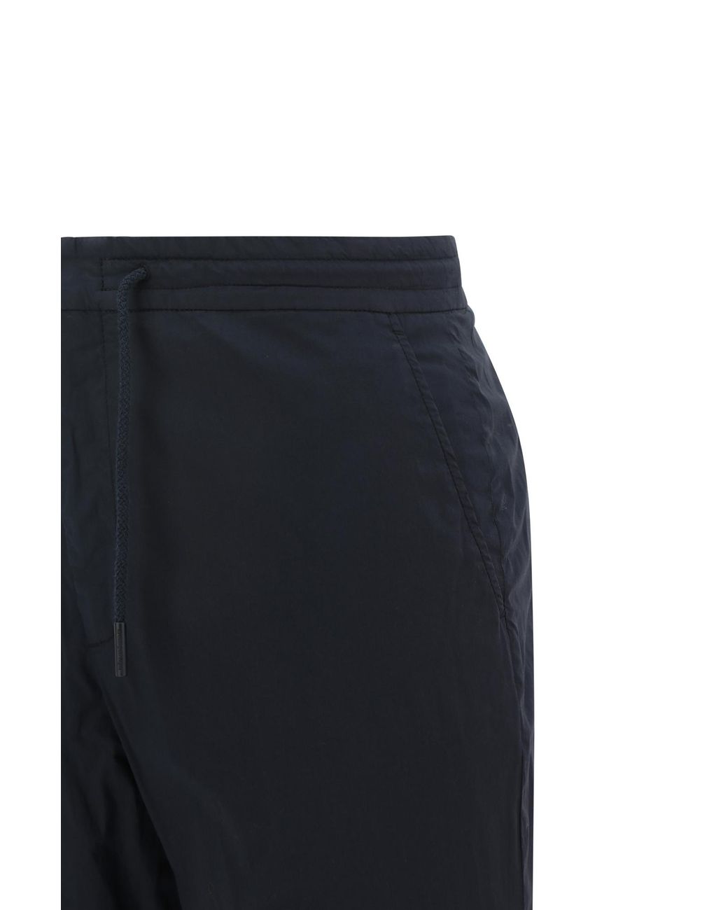 Zegna Blue Logo Casual Pants for men