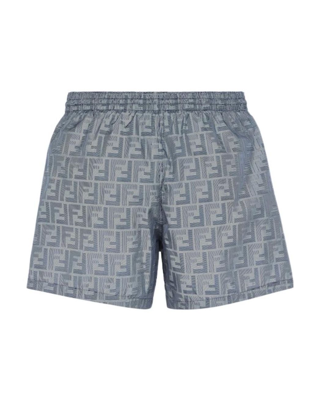 Fendi Blue Nylon Shorts for men