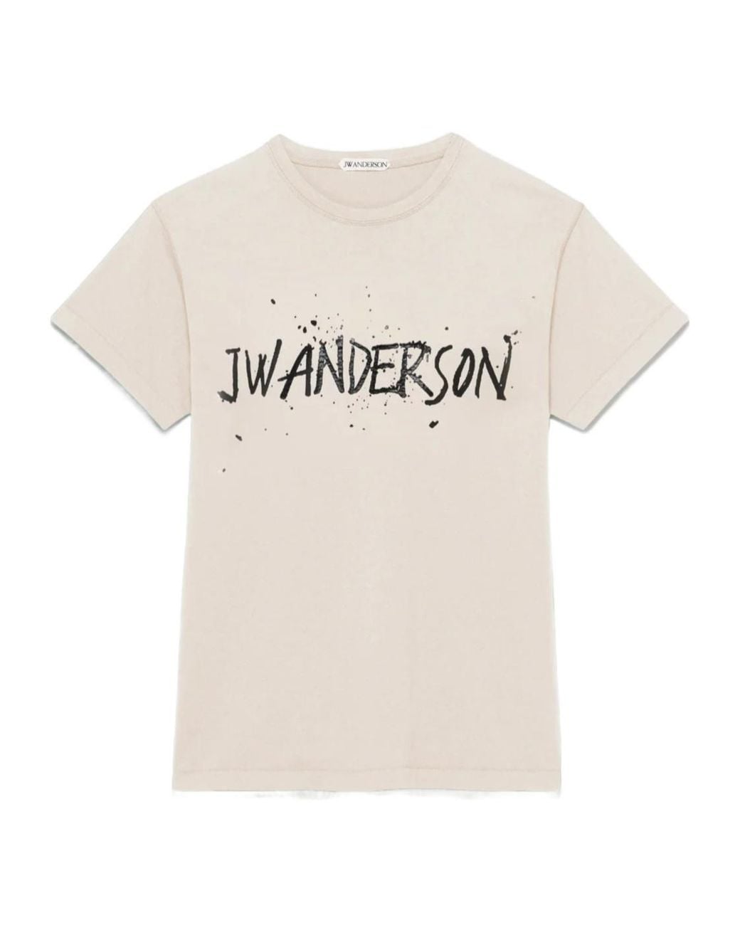 J.W. Anderson White Jw Anderson Logo Printed Crewneck T-Shirt for men