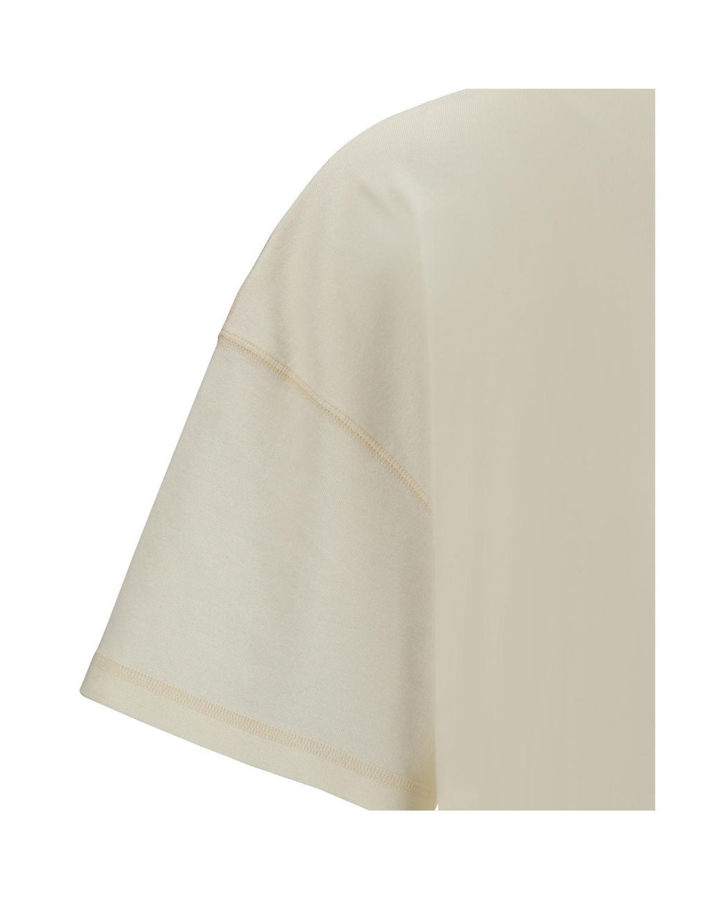 Lemaire White Short-Sleeved Scoop-Neck T-Shirt