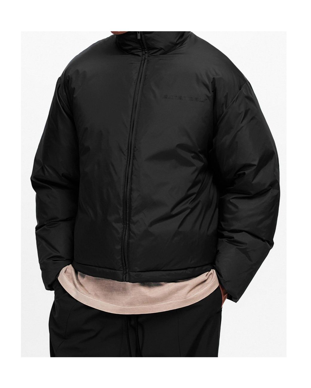 Fear Of God Gray Zippered Long-Sleeved Cotton Jacket for men