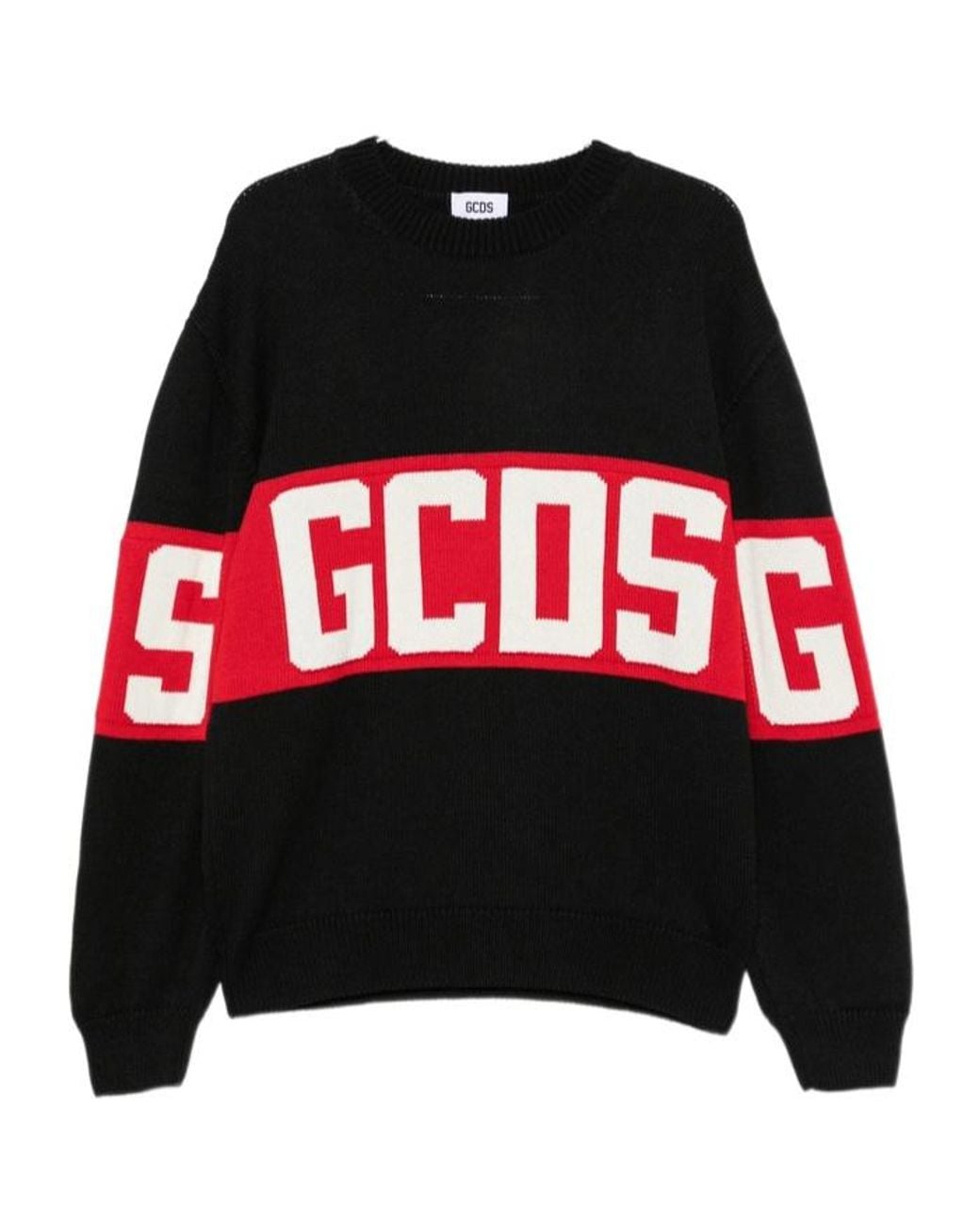 Gcds Red Crew-Neck Sweater for men
