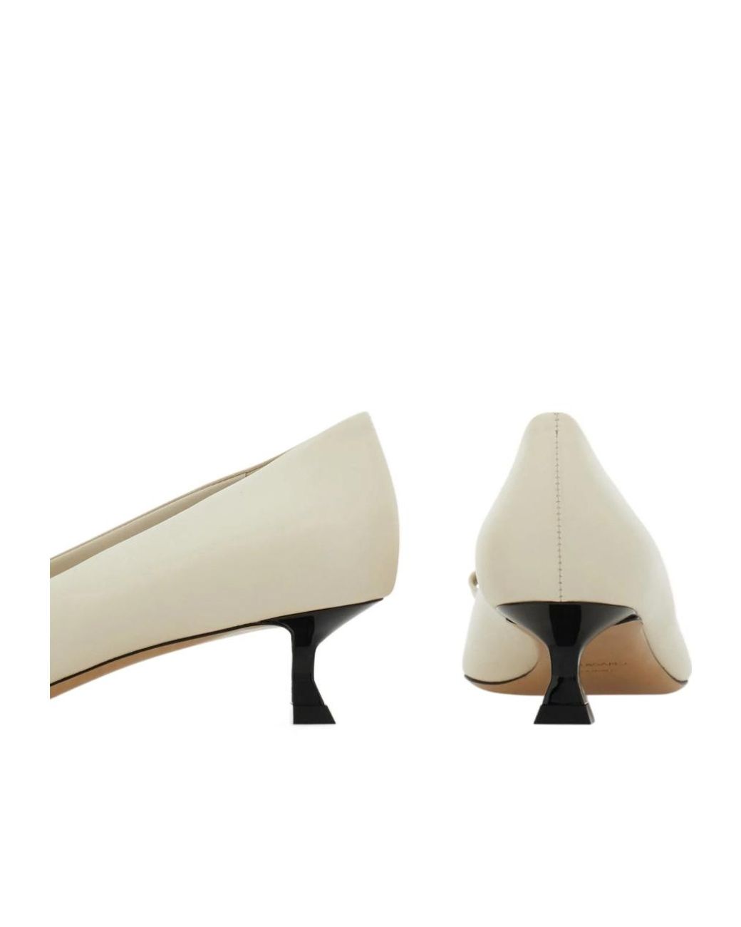 Ferragamo Natural Vara Buckle High Heels