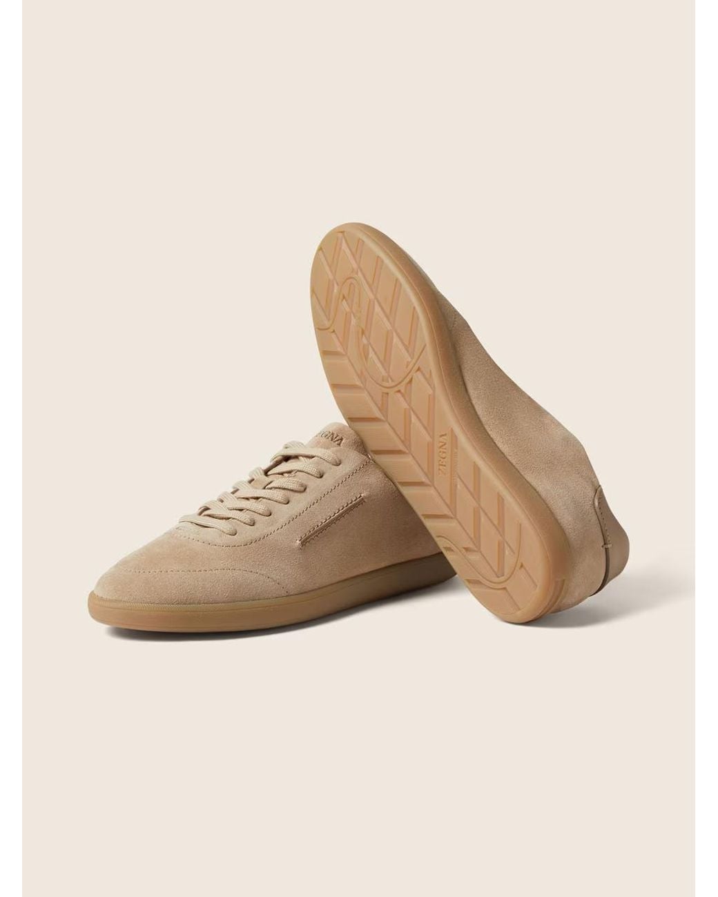 Zegna Brown 232 Low-Top Sneakers for men