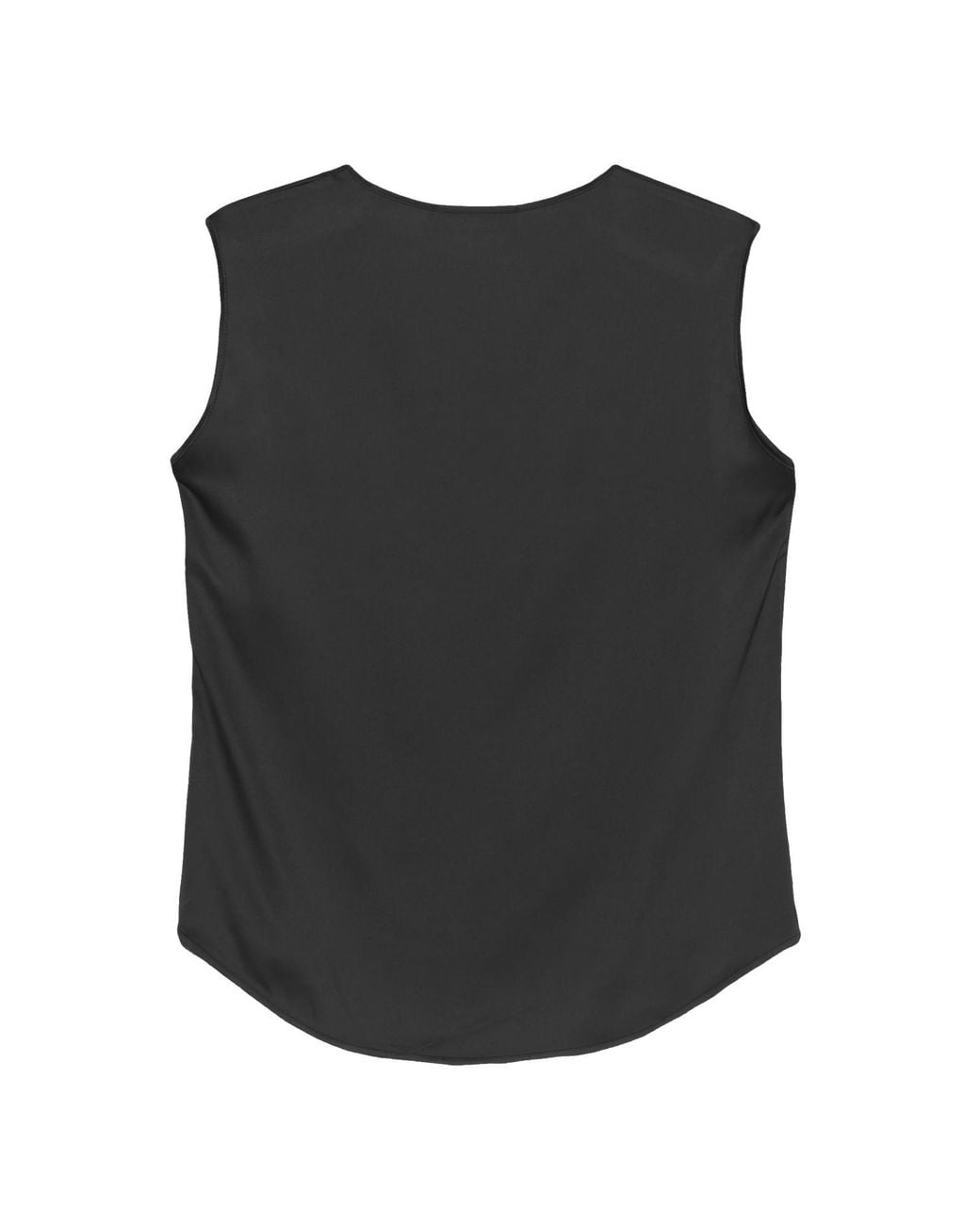 D.exterior Black Sleeveless Vest
