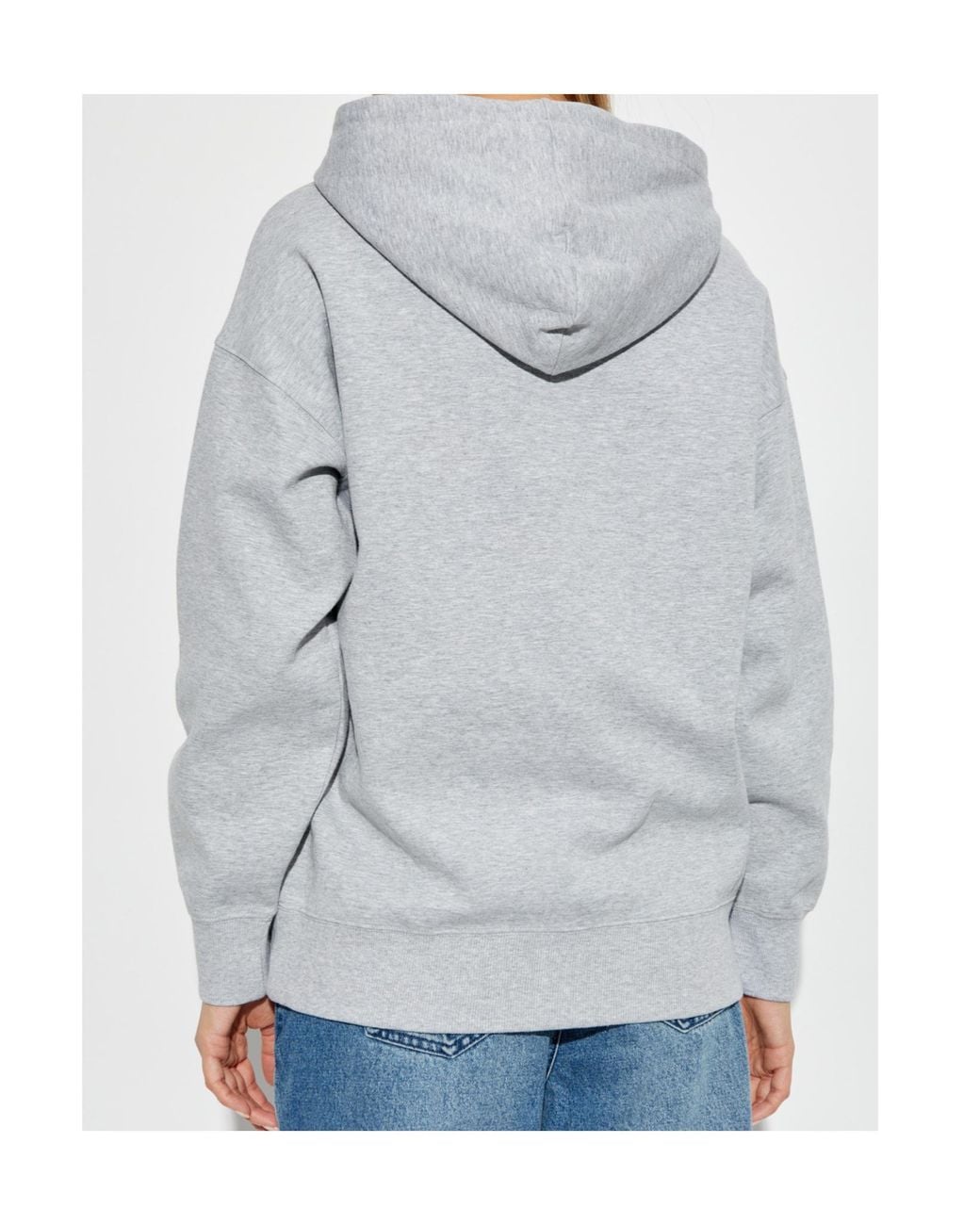 MICHAEL Michael Kors Gray Logo Embossed Drawstring Hoodie