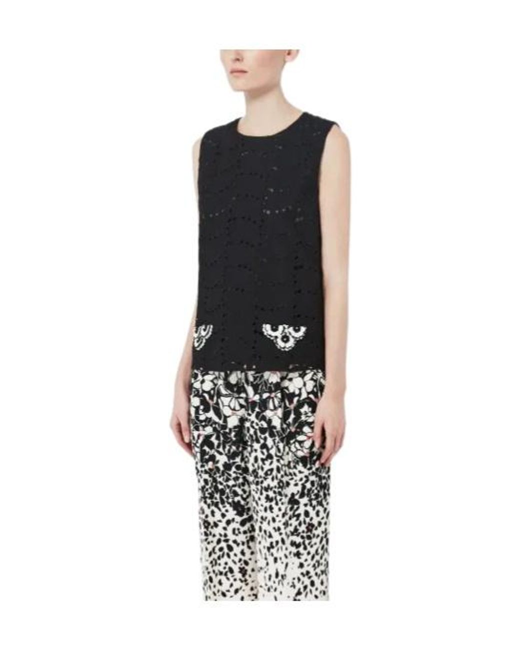 Max Mara Black Sleeveless Vest