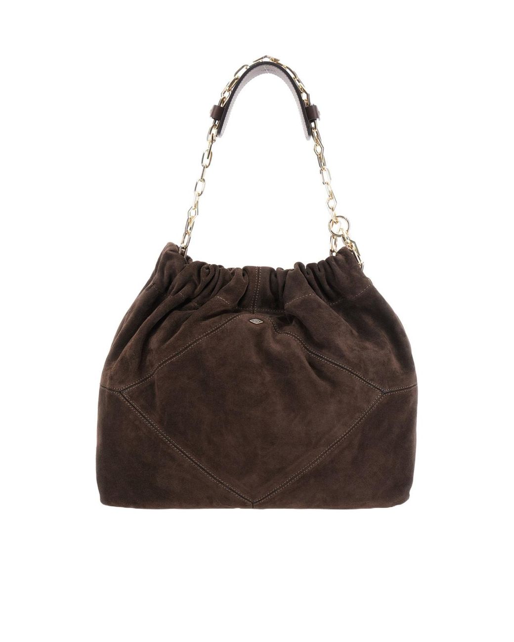 Ba&sh Brown June Chain Strap Shoulder Bag