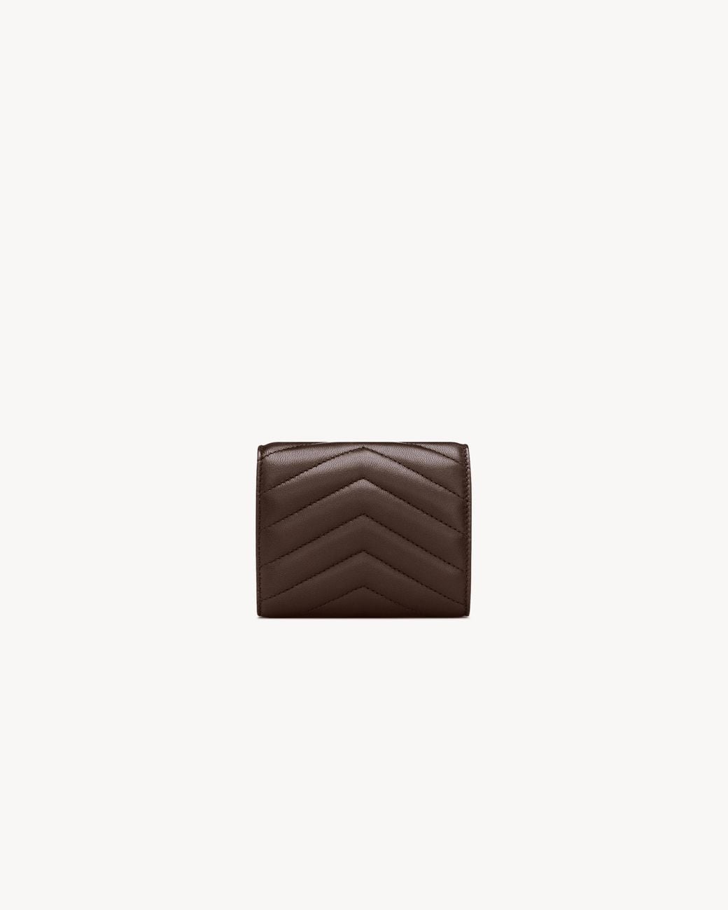 Saint Laurent Brown Cassandre Multi-Fold Wallet
