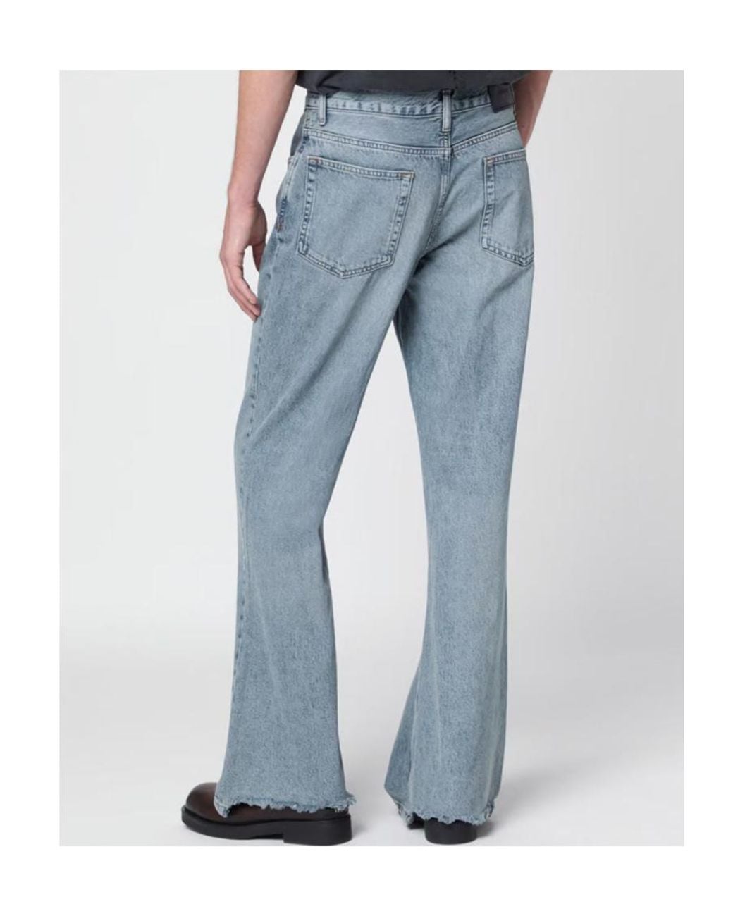 Represent Blue Flared Jeans for men
