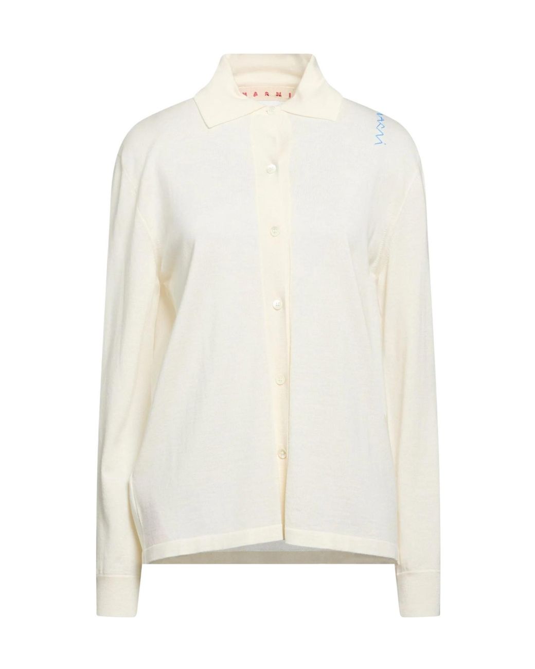 Marni White Solid Colour Shirts