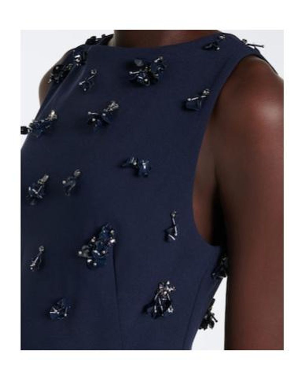Jonathan Simkhai Blue Claudia Embellished Gown