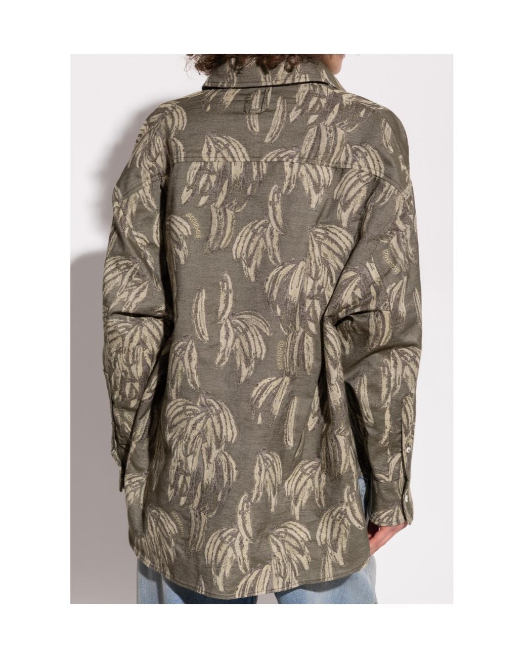 Jacquemus Gray Jacquard Oversized Shirt