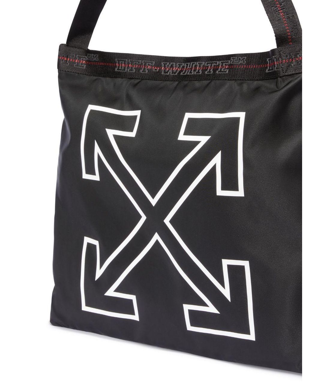 Off-White c/o Virgil Abloh Black Heritage Tote Bag for men