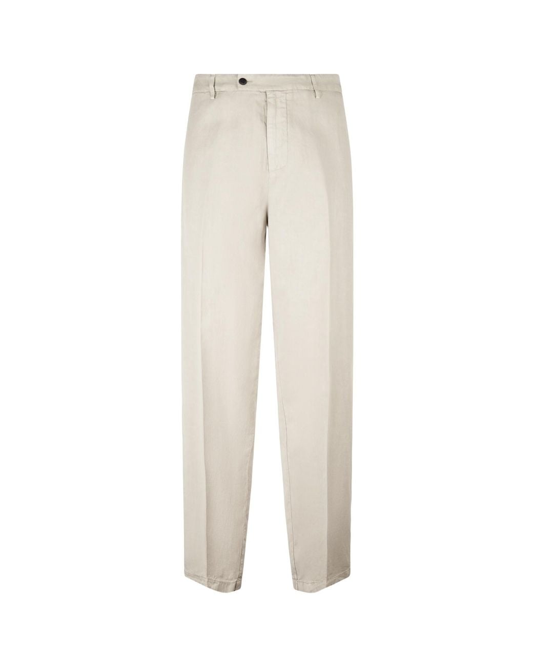 Dondup White Wide Leg Chinos for men