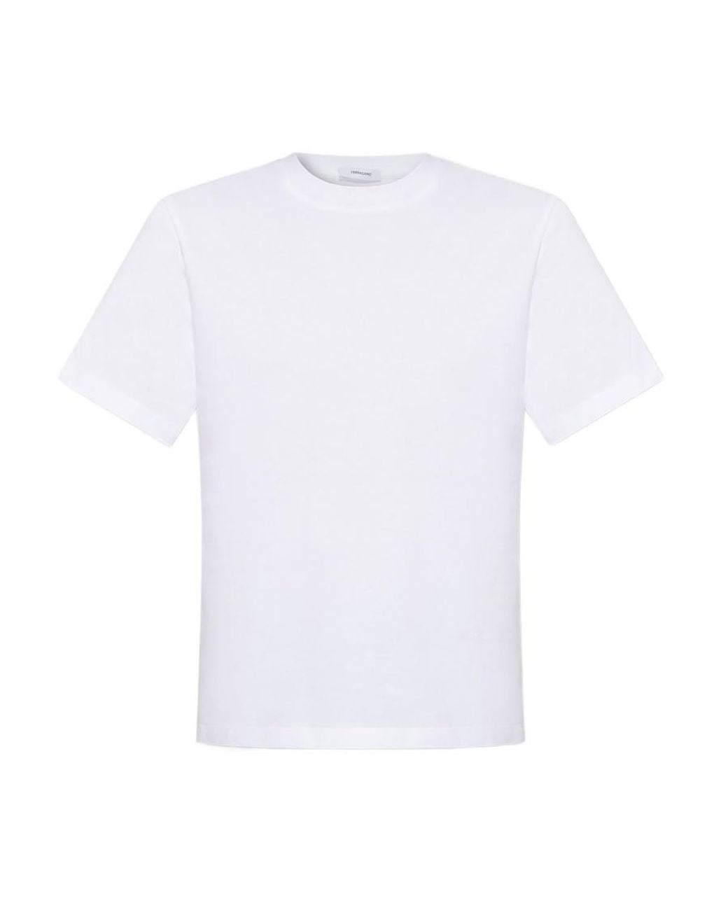 Ferragamo White Ferragamo Crewneck T-Shirt