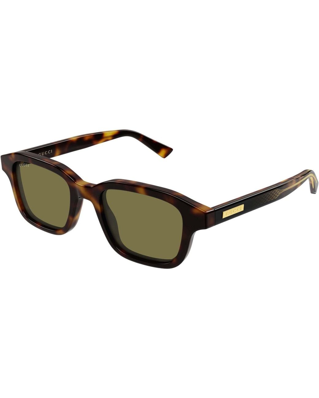 Gucci Green Rectangle Sunglasses for men