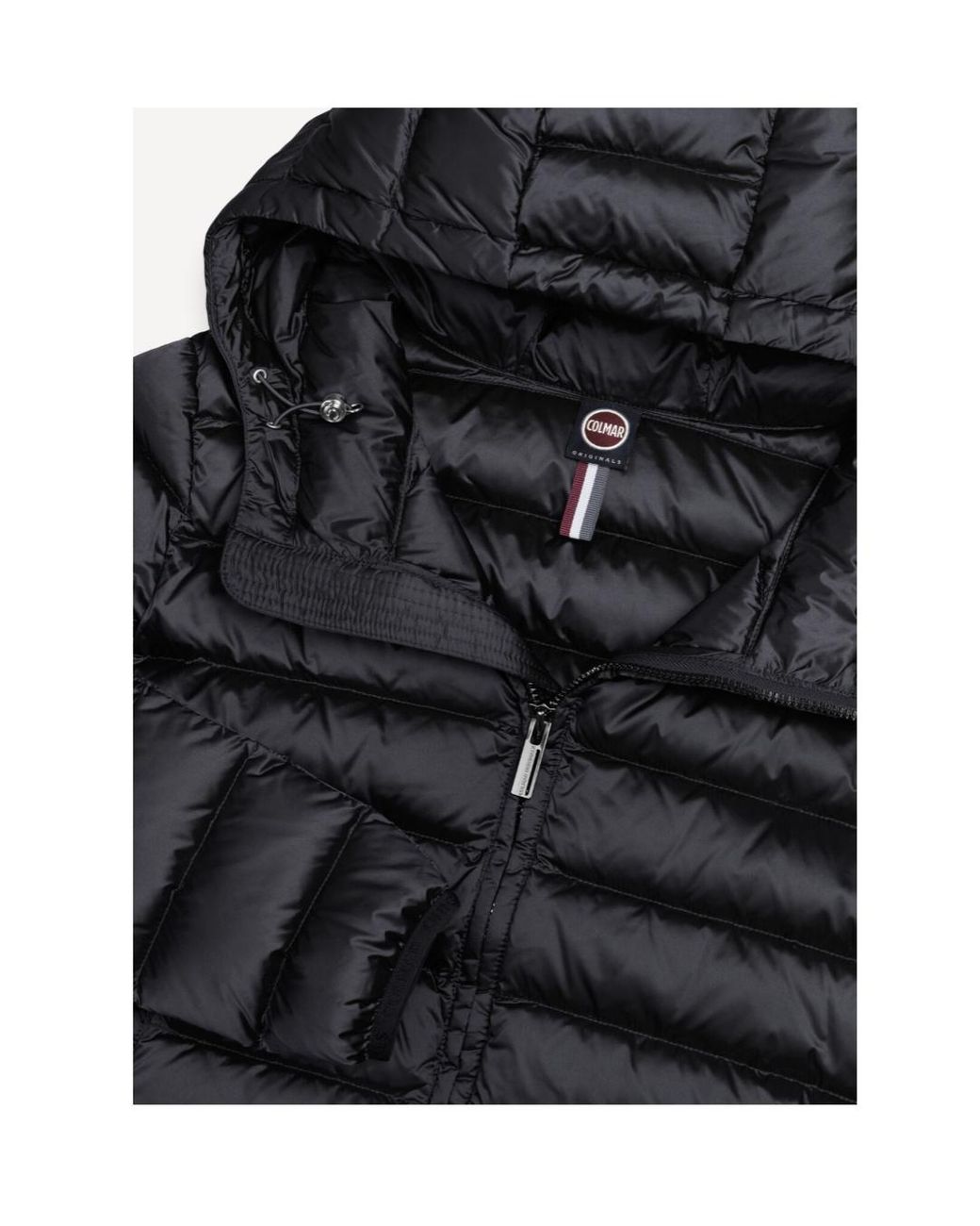 Colmar Black Hooded Quilted Jacket