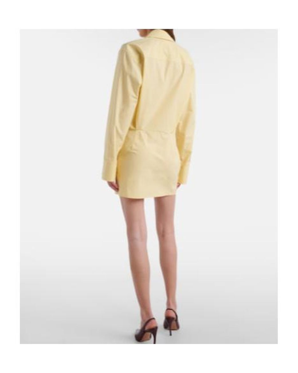 The Attico Natural Cotton Shirt Dress