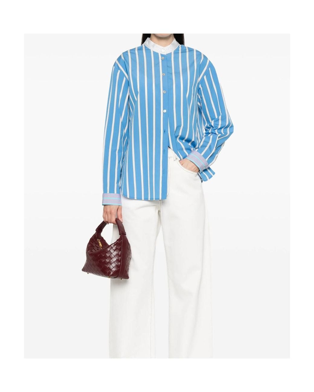 Forte_forte Blue Striped Shirt
