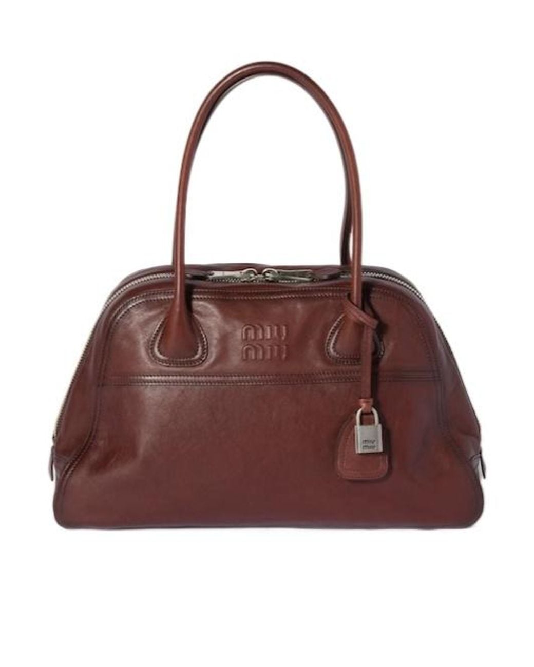 Miu Miu Brown Vivant Leather Bag