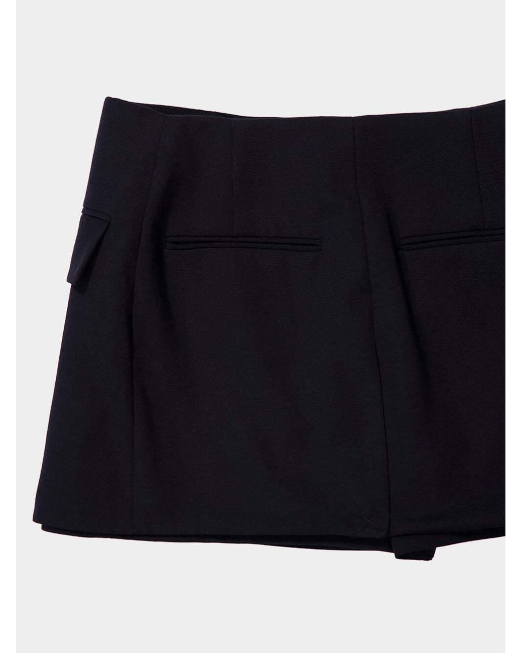 Balmain Black Gabardine Shorts