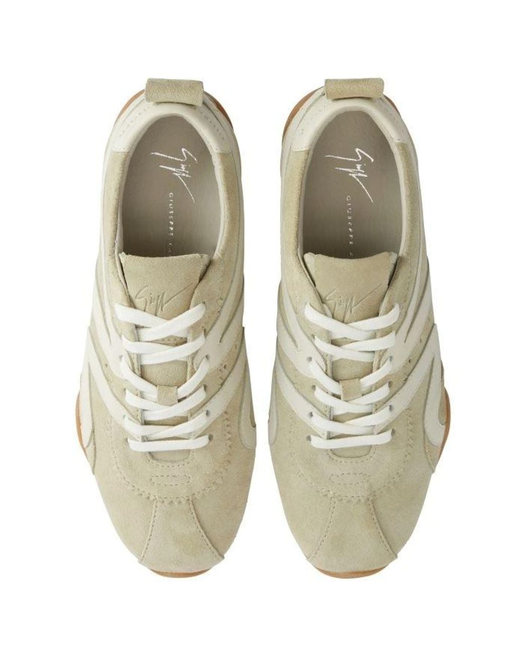 Giuseppe Zanotti Multicolor Round Toe Lace-Up Sneakers