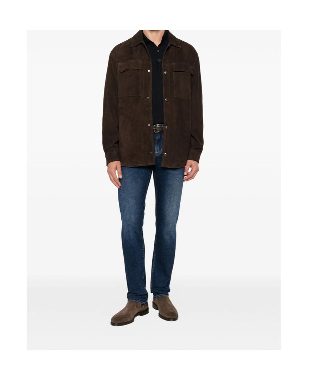 7 For All Mankind Blue Slim Tapered Jeans for men