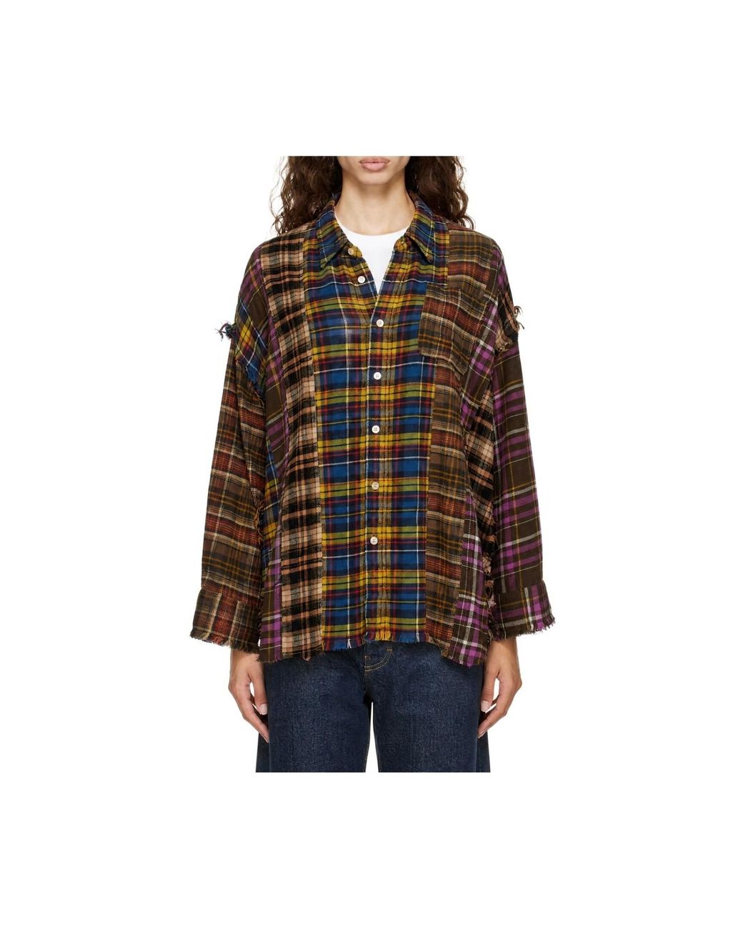 R13 Multicolor Patchwork Shirt