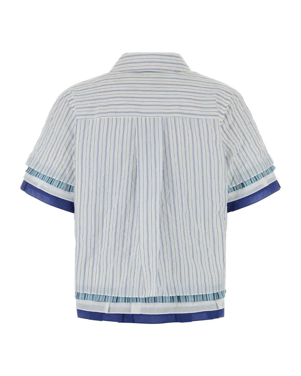 Loewe White Striped Short-Sleeve Shirt