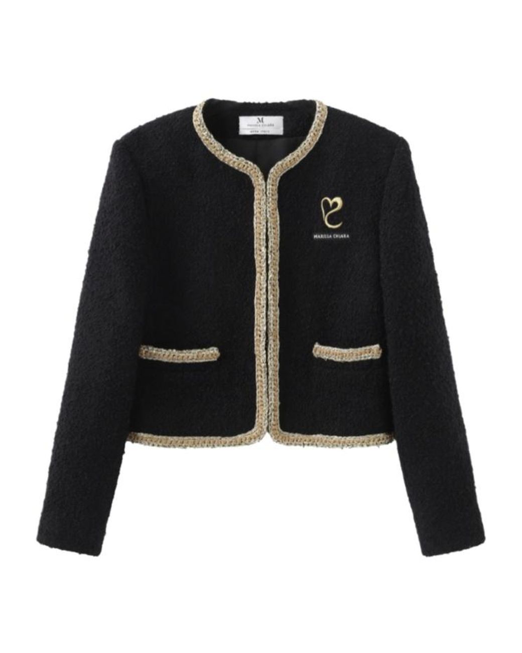 Marissa Chiara Black Long Sleeve Jacket
