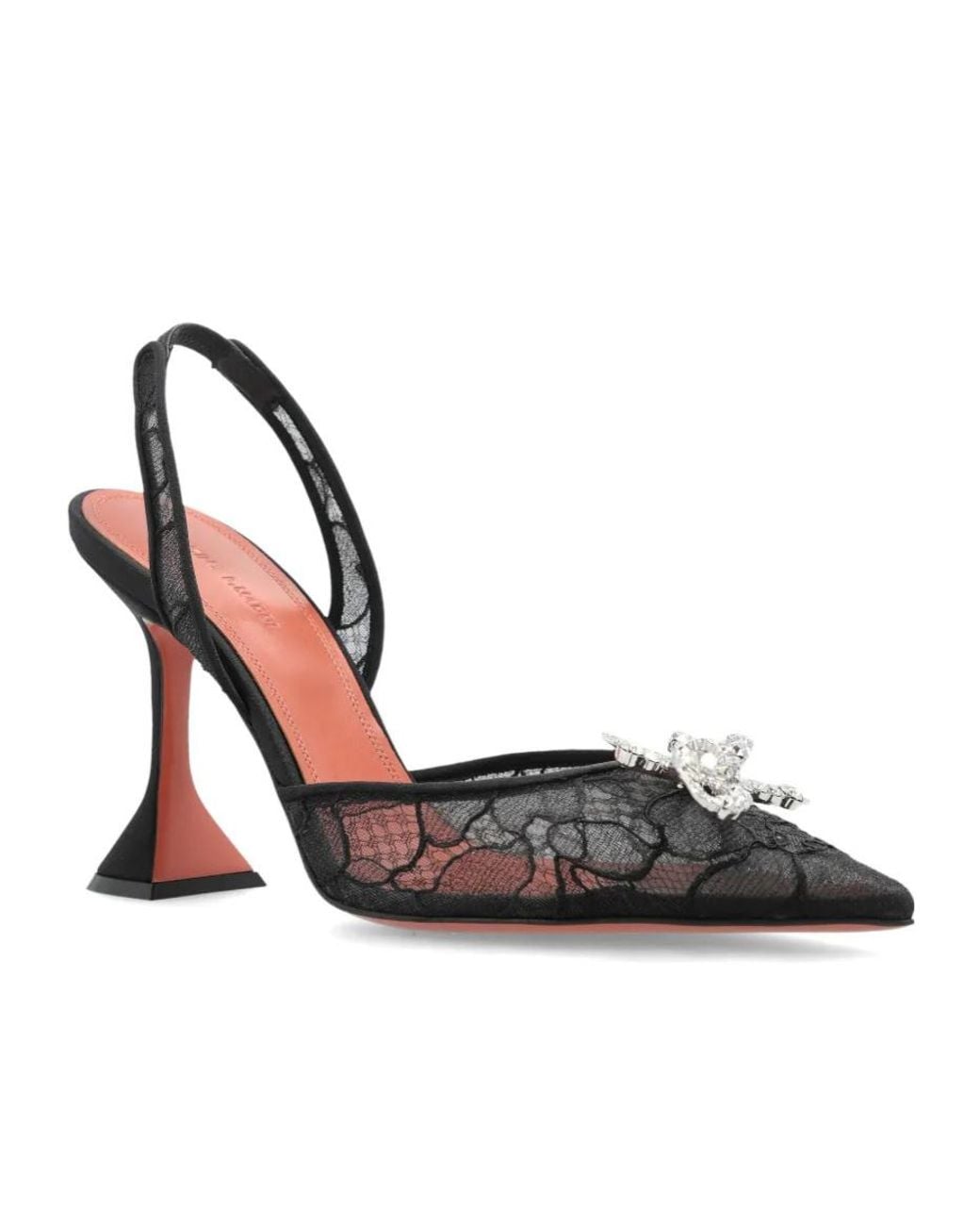 AMINA MUADDI Black Rosie Slingback Pumps
