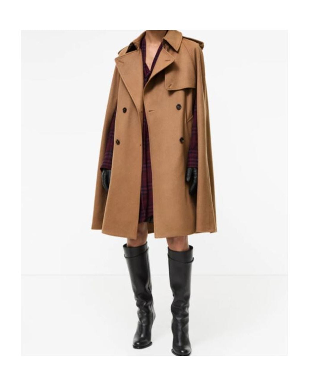 Burberry Brown Bellemont Belted Trench Cape