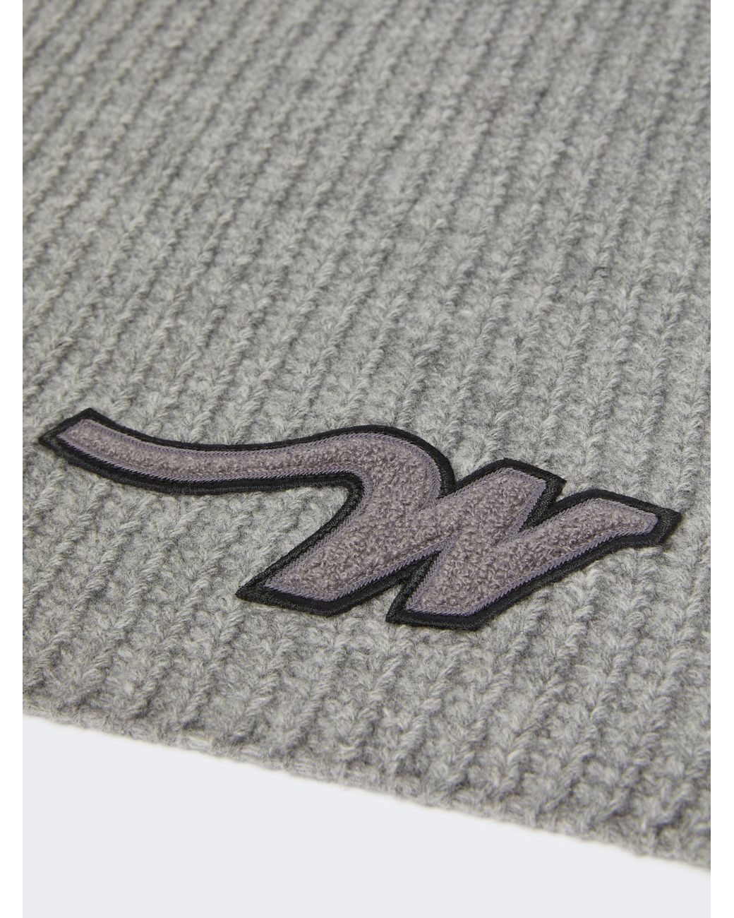 Weekend by Maxmara Gray Wool Yarn Scarf