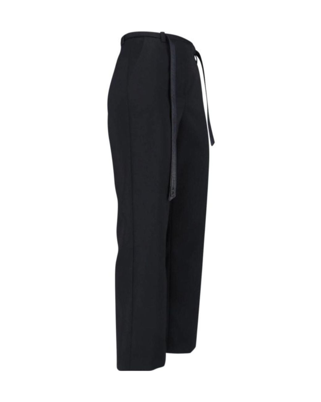 DIESEL Black Belted Straight-Leg Pants