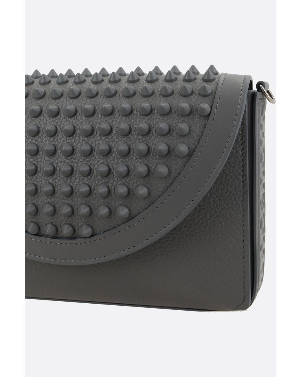 Christian Louboutin Gray Funky Spikes Wallet for men