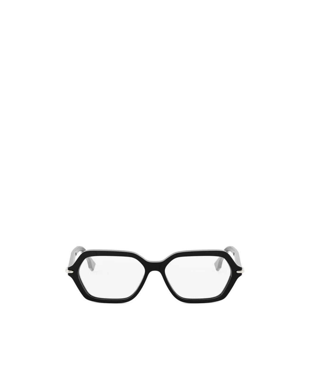 Fendi White Geometric Flat Mirror