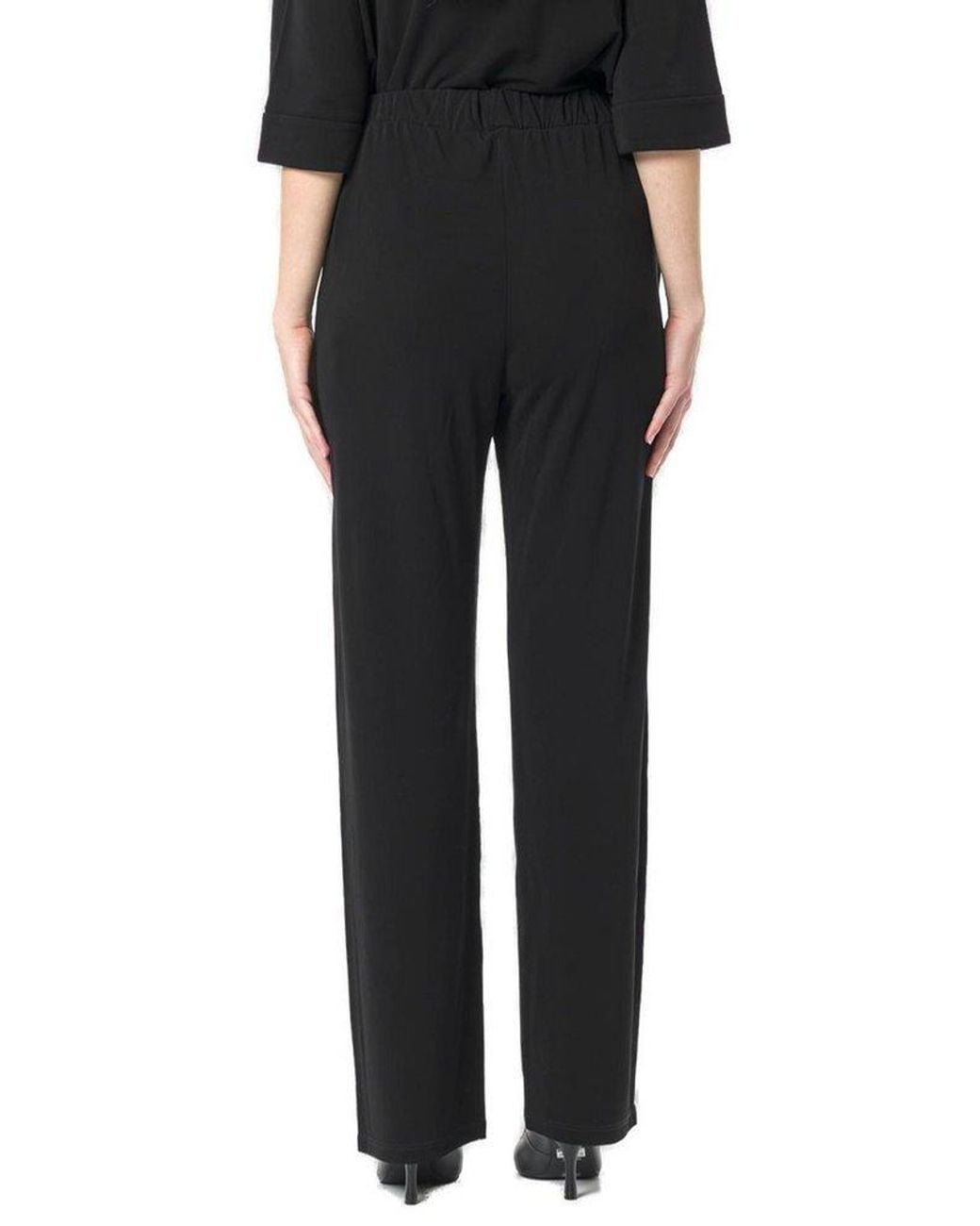 Max Mara Black Elastic Waist Casual Pants