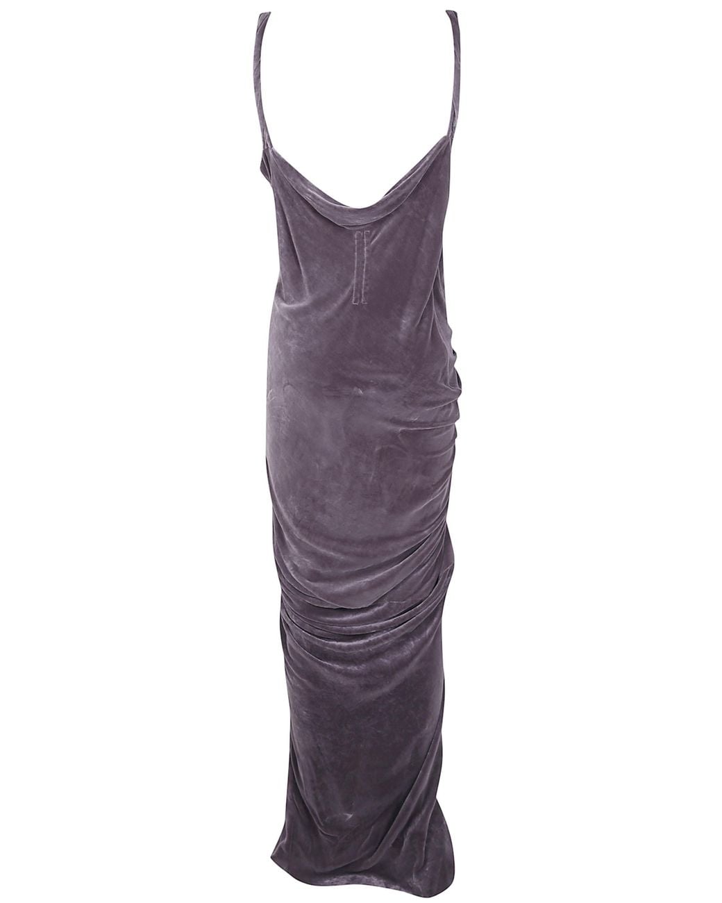 Rick Owens Purple Draped Sleeveless Dress
