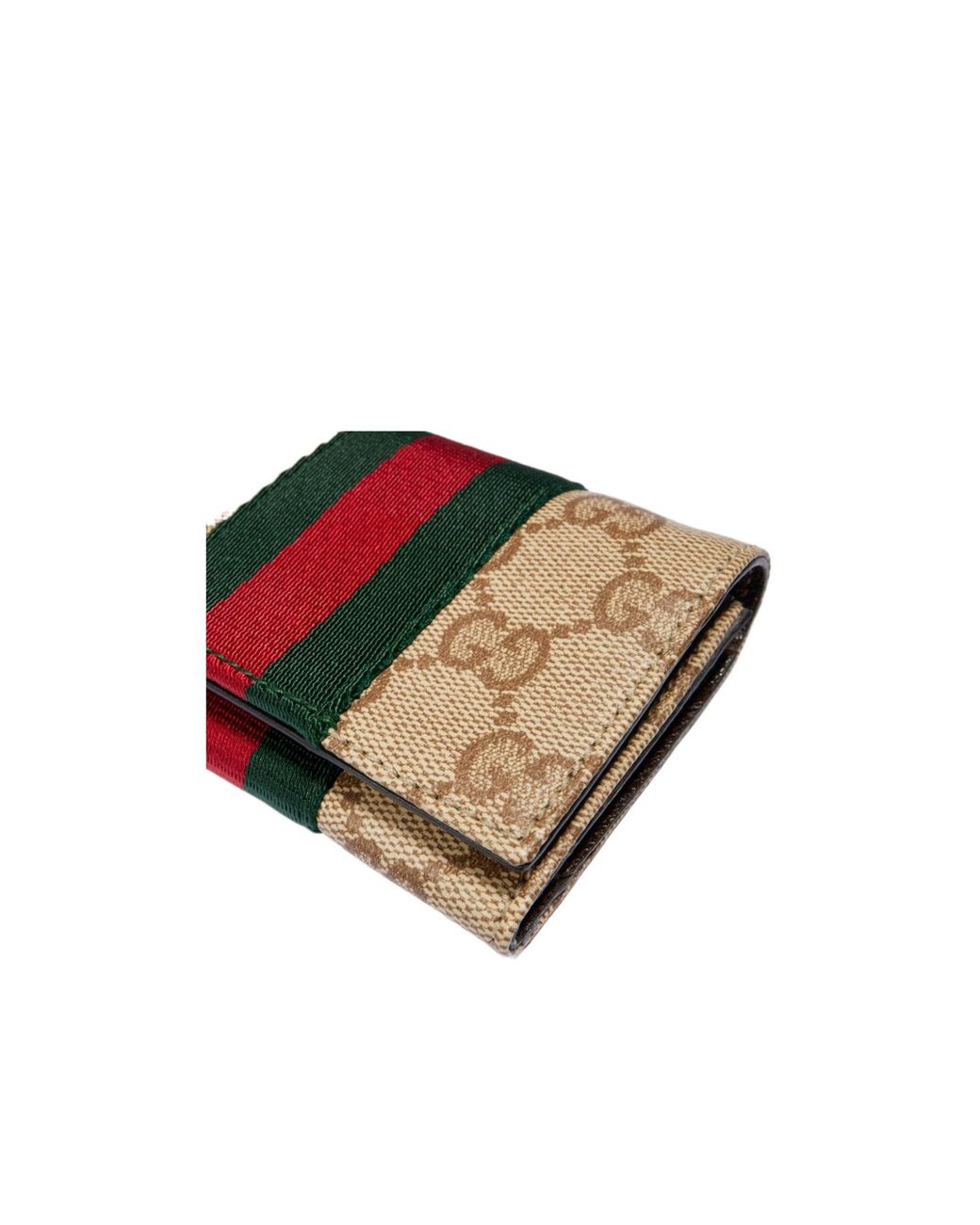 Gucci Multicolor Bi-Fold Card Case With Web