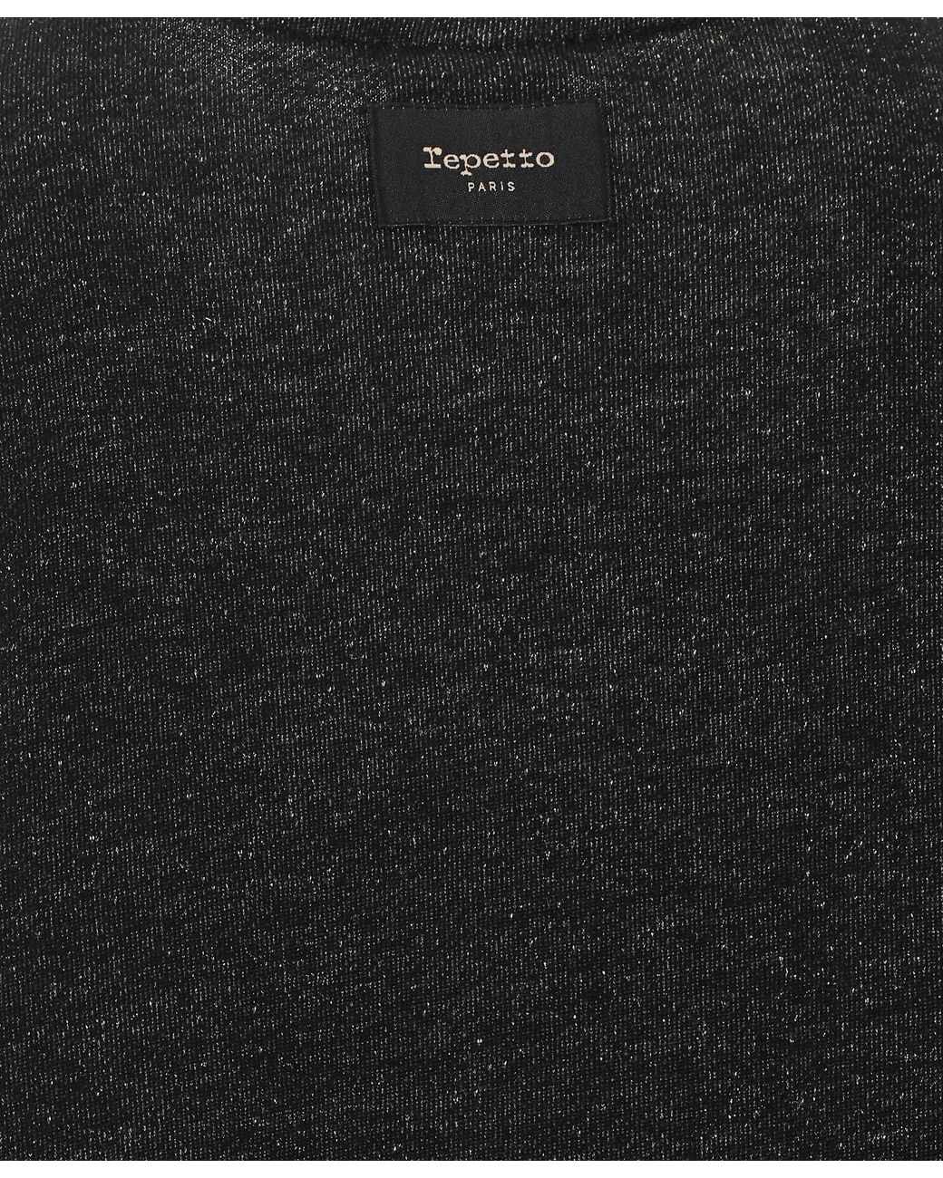 Repetto Black Logo Crewneck Sweatshirt