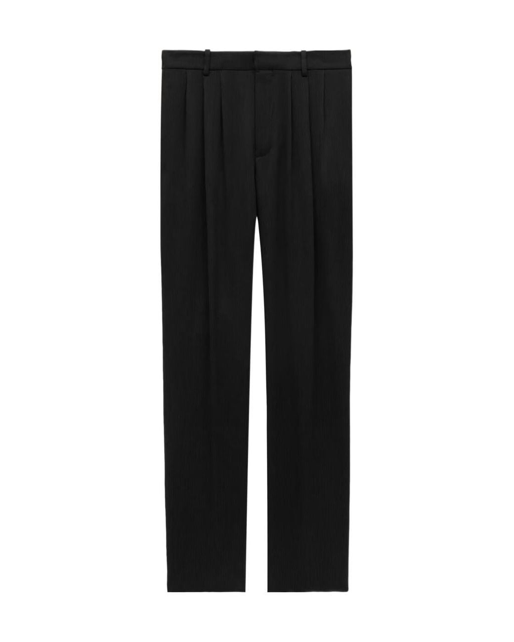 Saint Laurent Black Low-Rise Baggy Pants for men