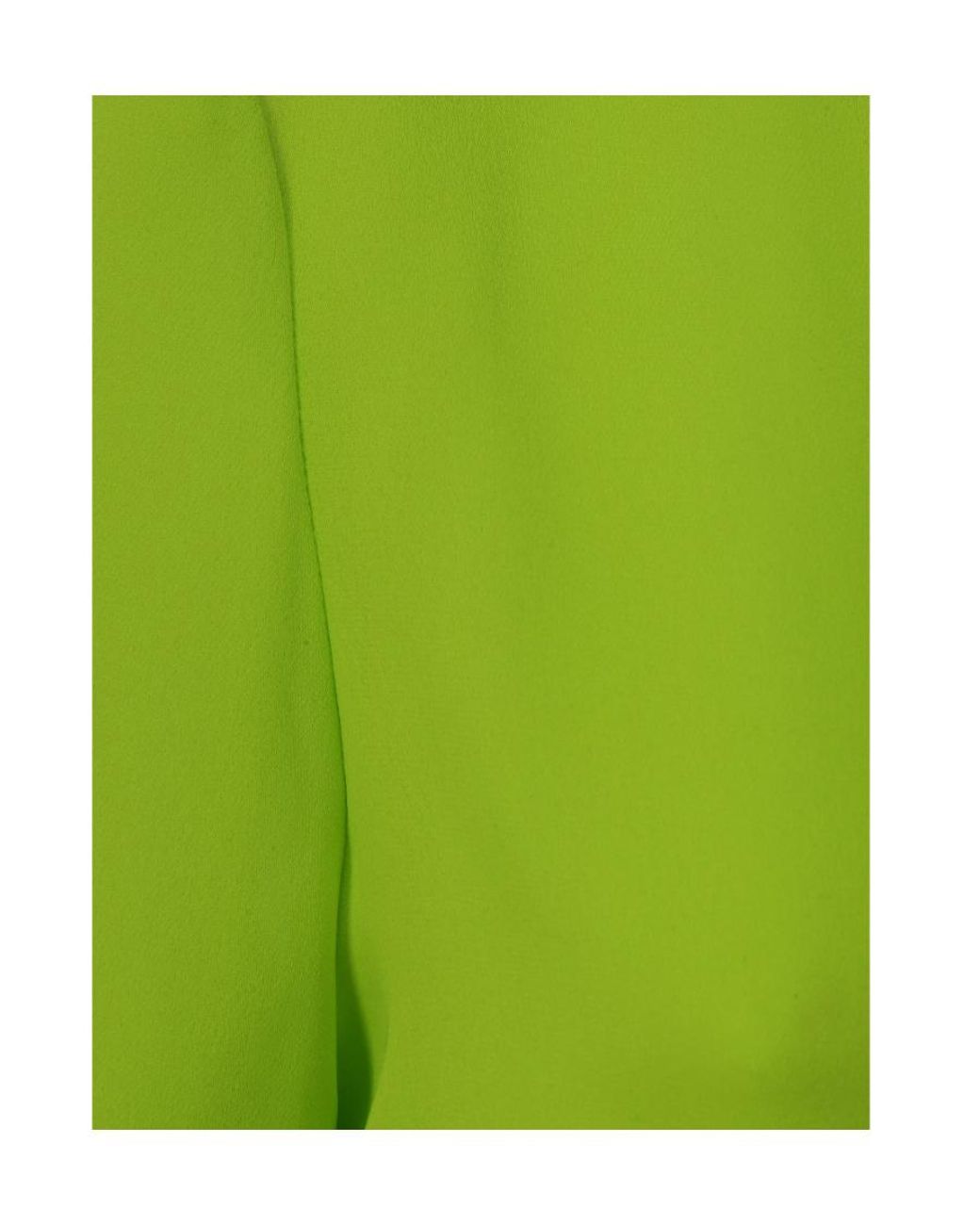 Valentino Green Long-Sleeved Silk Blouse