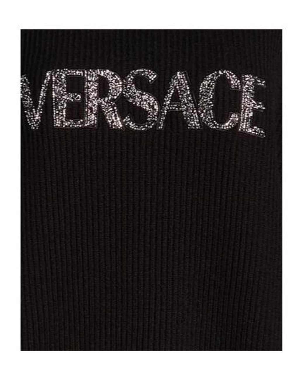 Balenciaga Black Solid Color Long-Sleeve Fleece Top