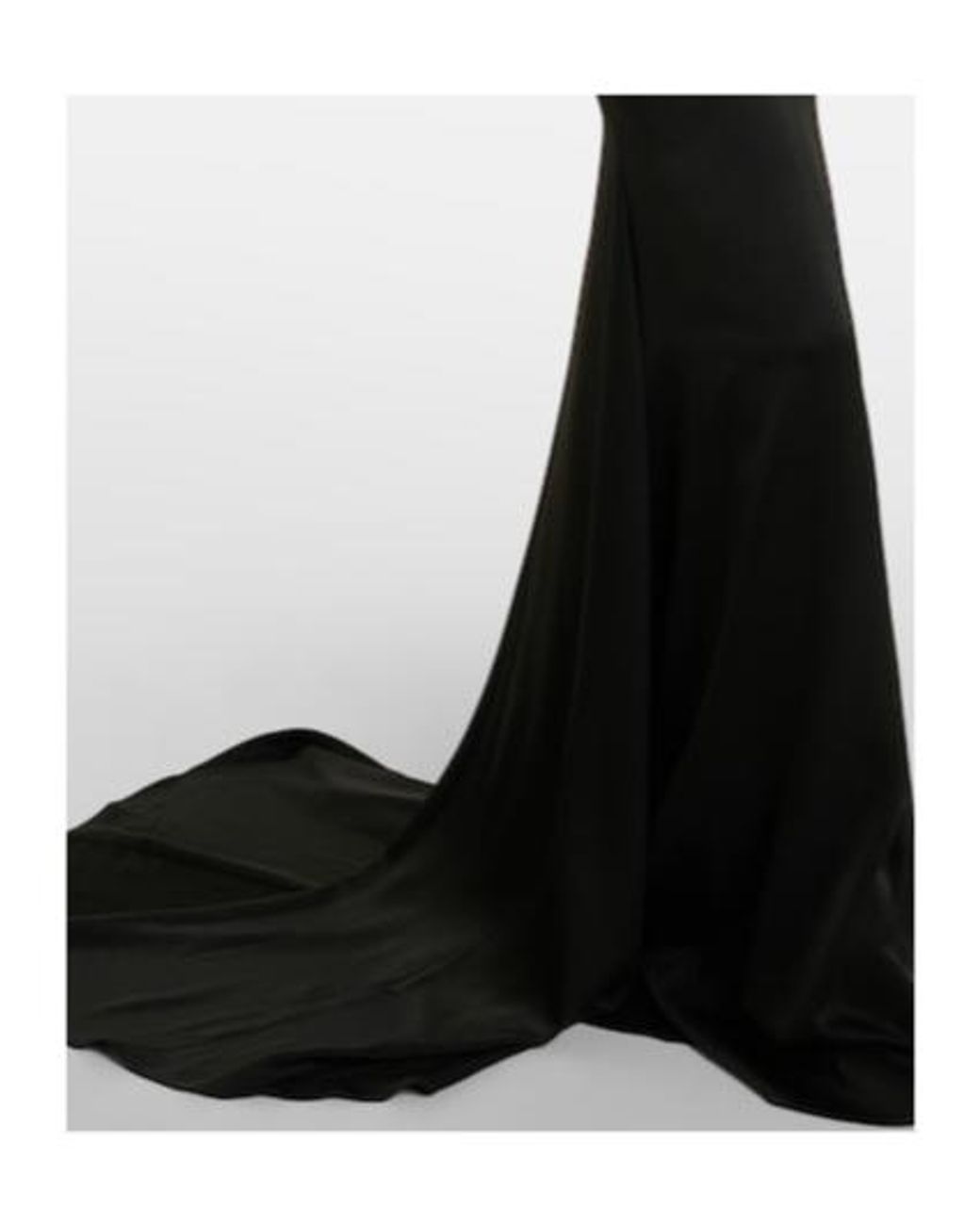 Alex Perry Black Satin Crepe Gown