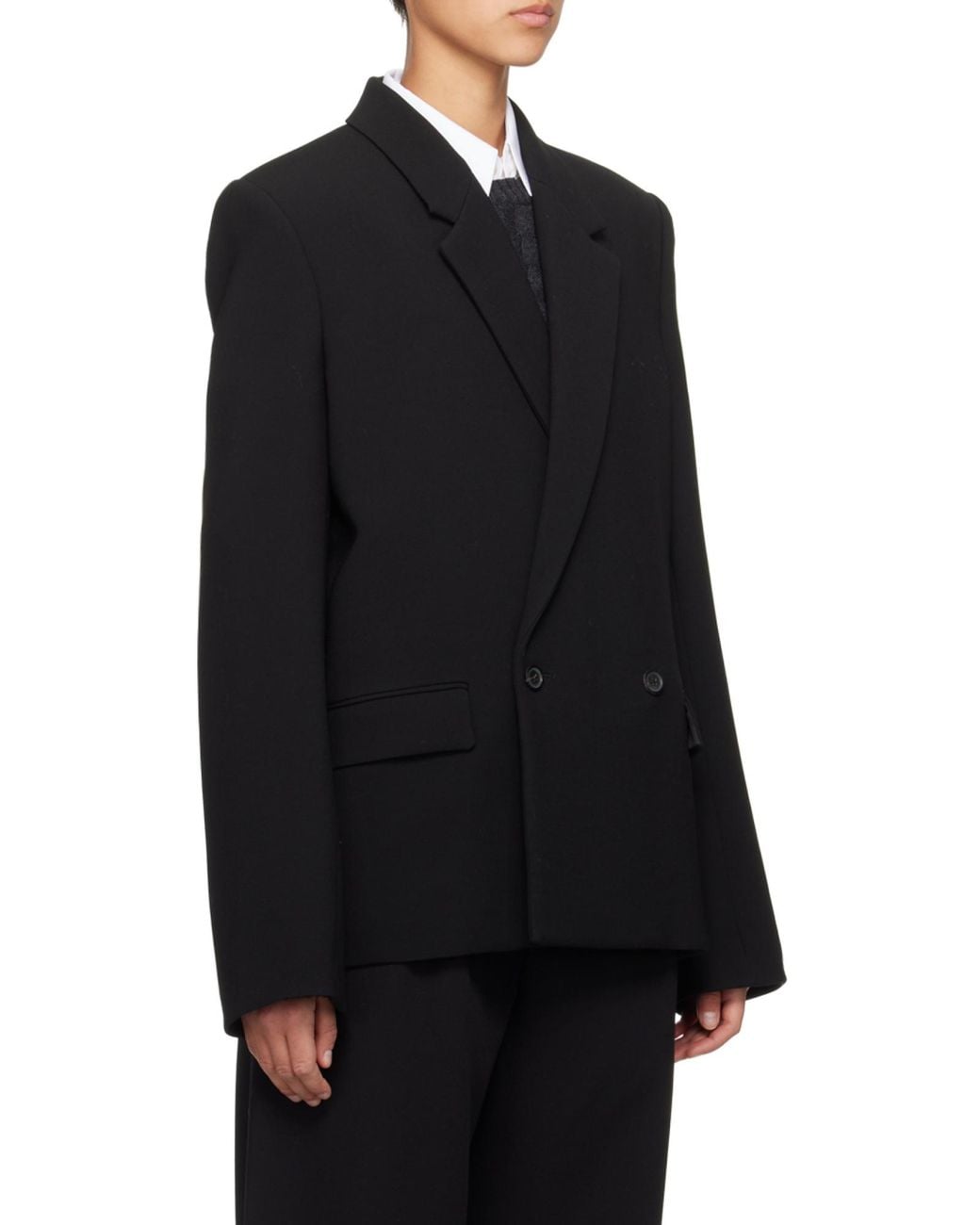 Wardrobe NYC Black X Hailey Bieber Double Breasted Blazer
